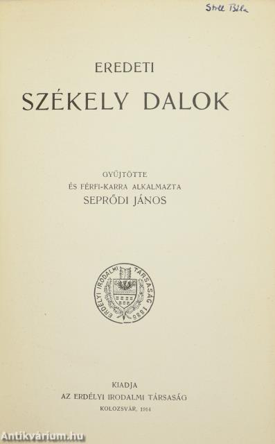 Eredeti székely dalok