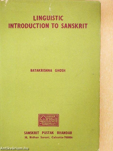 Linguistic Introduction to Sanskrit