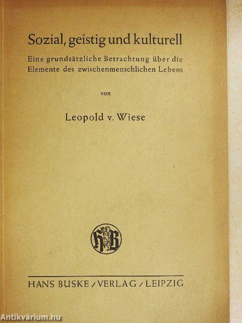 Sozial, geistig und kulturell