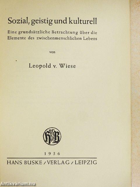 Sozial, geistig und kulturell