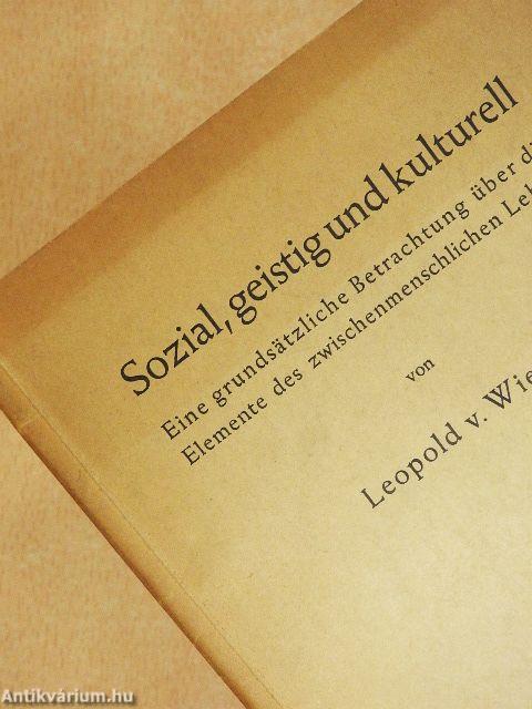 Sozial, geistig und kulturell