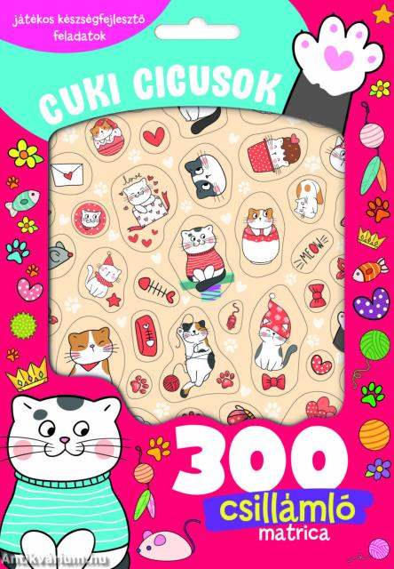 Cuki cicusok - 300 csillámló matricával