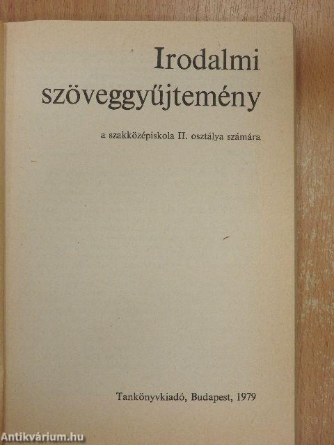 Irodalmi szöveggyűjtemény II.