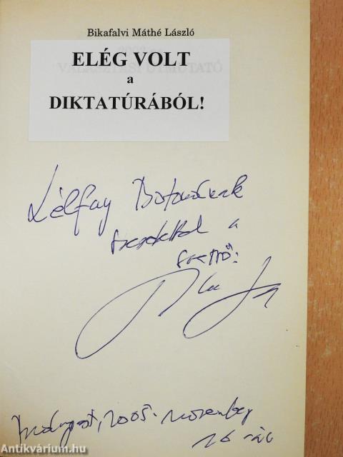 2002-es választási útmutató - felülmatricázva (dedikált példány)