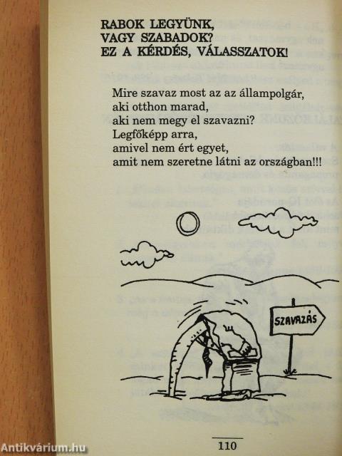 2002-es választási útmutató - felülmatricázva (dedikált példány)