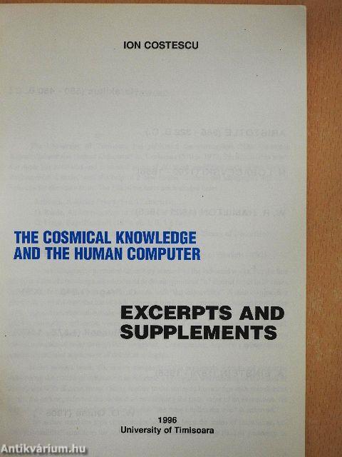 The Cosmical Knowledge and the Human Computer
