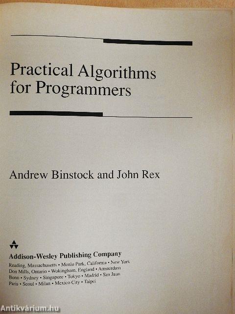 Practical Algorithms for Programmers