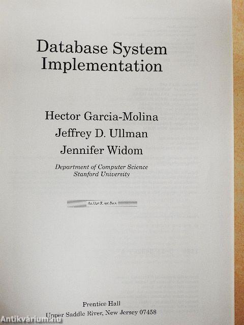 Database System Implementation
