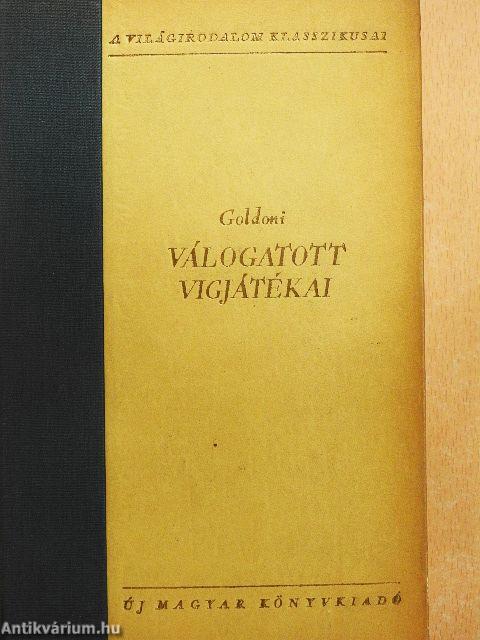 Goldoni válogatott vígjátékai
