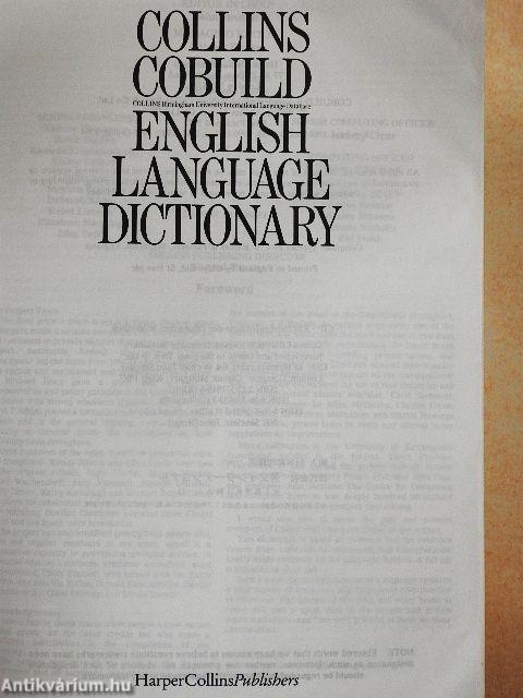 Collins Cobuild English Language Dictionary