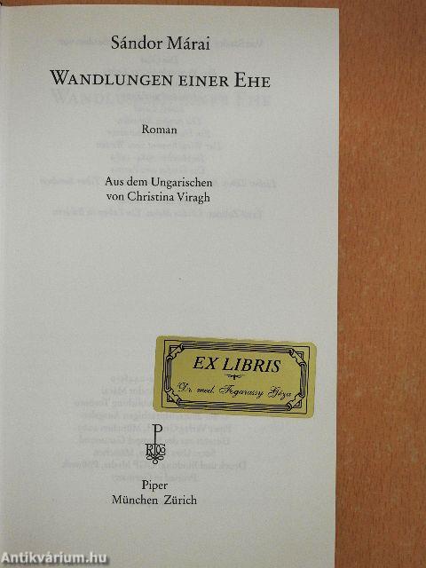 Wandlungen einer Ehe