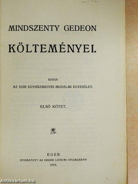 Mindszenty Gedeon költeményei I.