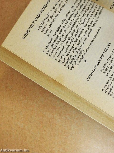 Vadászírások, vadászreceptek