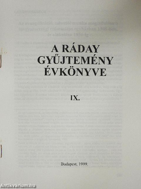 Az evangélizáció, missziói munka megindulása a magyarországi református egyházban 1945-ben, és alakulása 1956-ig
