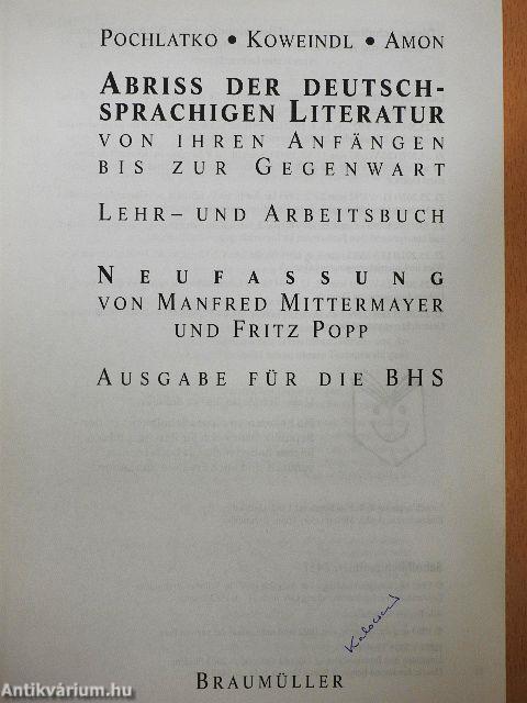 Abriss der Deutschsprachigen Literatur