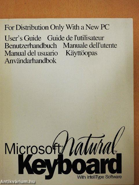 Microsoft Natural Keyboard - User's Guide