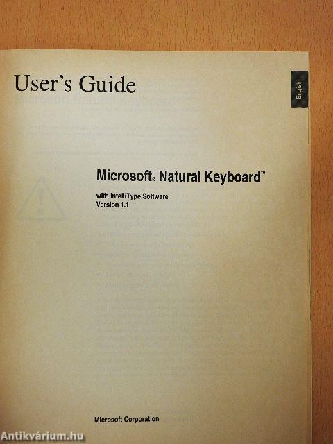 Microsoft Natural Keyboard - User's Guide