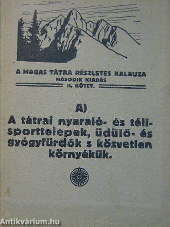 A Magas Tátra részletes kalauza II/A.