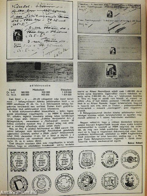 Filatéliai Szemle 1984-1986. január-december