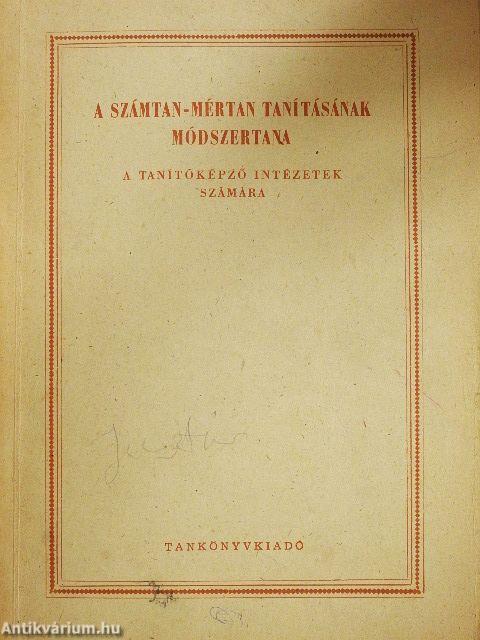 A számtan-mértan tanításának módszertana