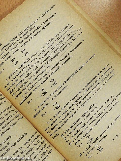 A számtan-mértan tanításának módszertana