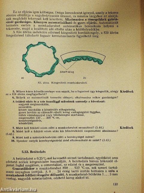 Fémipari anyag- és gyártásismeret I.