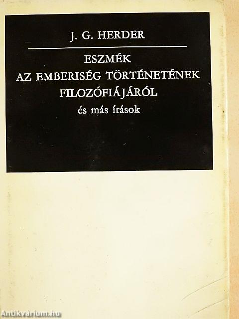 Eszmék az emberiség történetének filozófiájáról