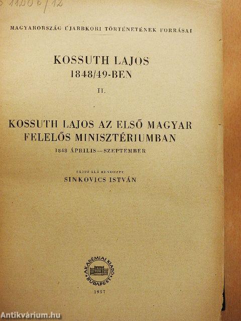 Kossuth Lajos 1848/49-ben II.