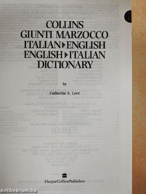 Giunti Marzocco Collins Dizionario Italiano-Inglese/Inglese-Italiano