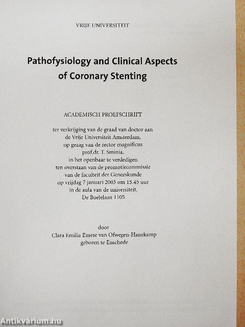 Pathofysiology and Clinical Aspects of Coronary Stenting