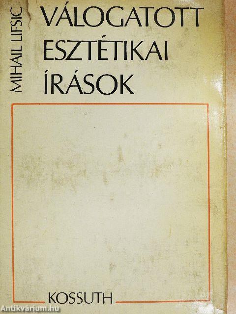 Válogatott esztétikai írások