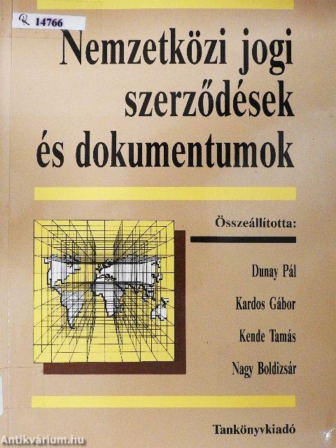 Nemzetközi jogi szerződések és dokumentumok