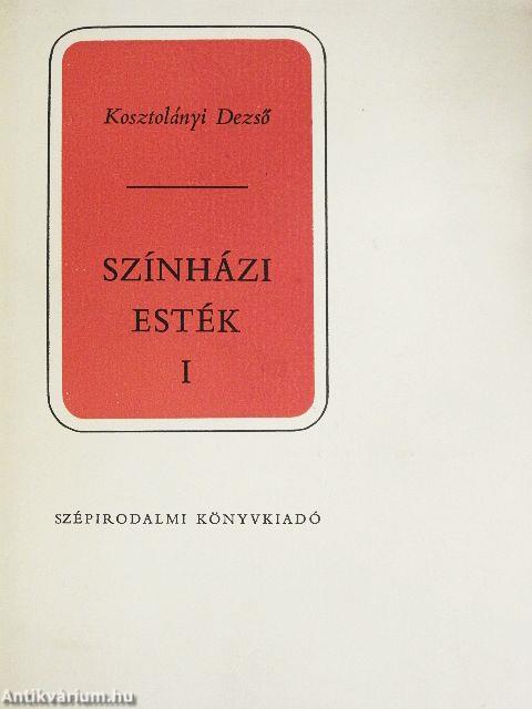 Színházi esték I-II.