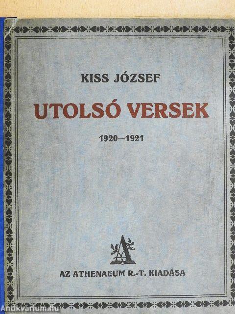 Utolsó versek