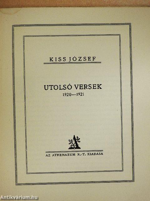 Utolsó versek