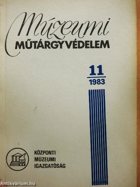 Múzeumi műtárgyvédelem 1983/11.