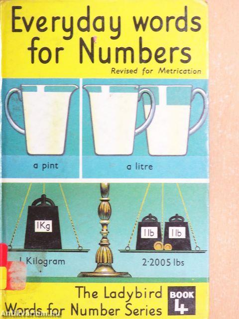 Everyday words for Numbers