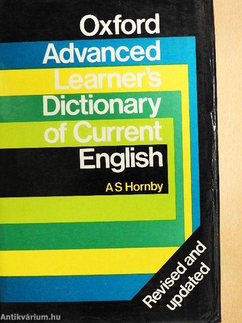 Oxford Advanced Learner's Dictionary of Current English