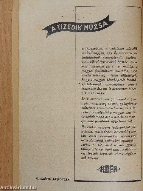 HAFA 82. Árjegyzék 