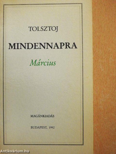 Mindennapra - Március