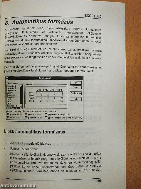 Lépésről-lépésre Excel 4.0 2.