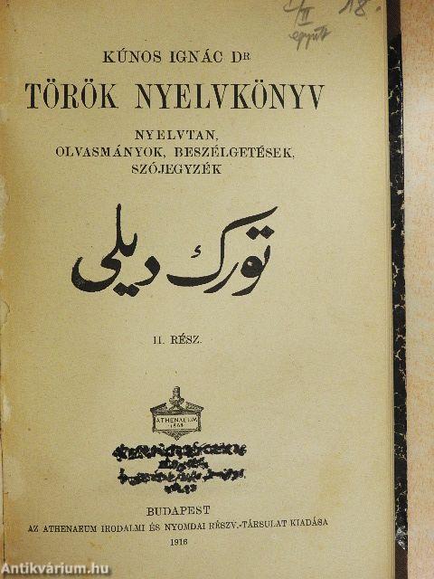 Török nyelvkönyv I-II.