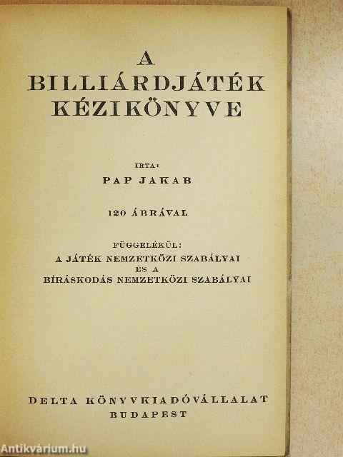 A billiárdjáték kézikönyve