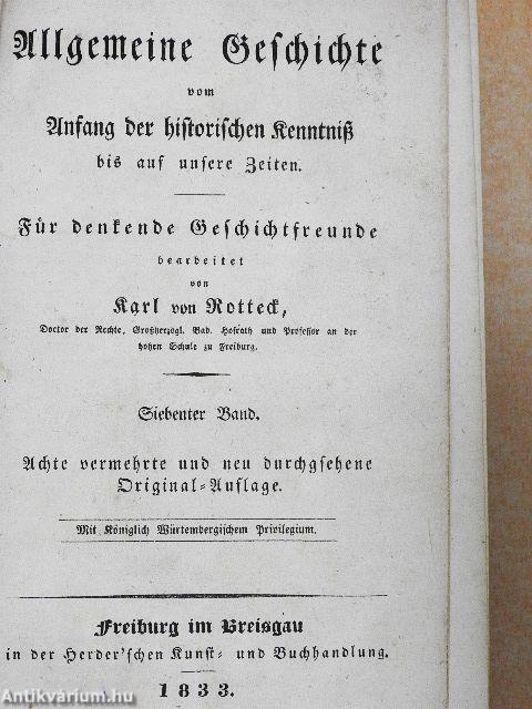 Allgemeine Geschichte VII-VIII. (gótbetűs)