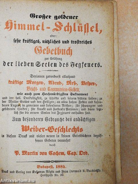 Grosser goldener Himmel-Schlüssel (gótbetűs)