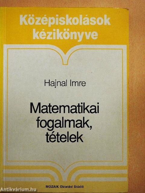 Matematikai fogalmak, tételek