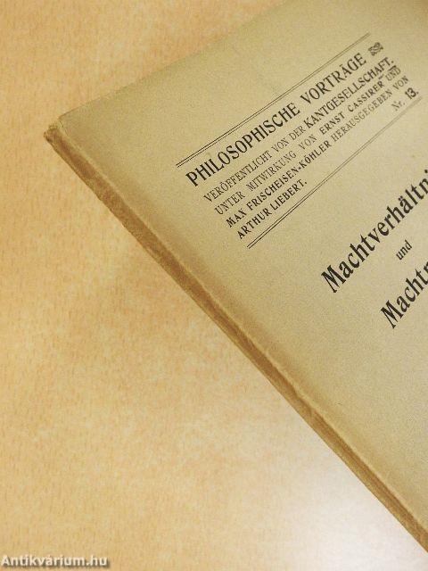 Machtverhältnis und Machtmoral