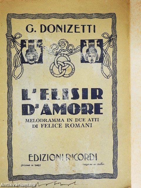 L'elisir d'amore