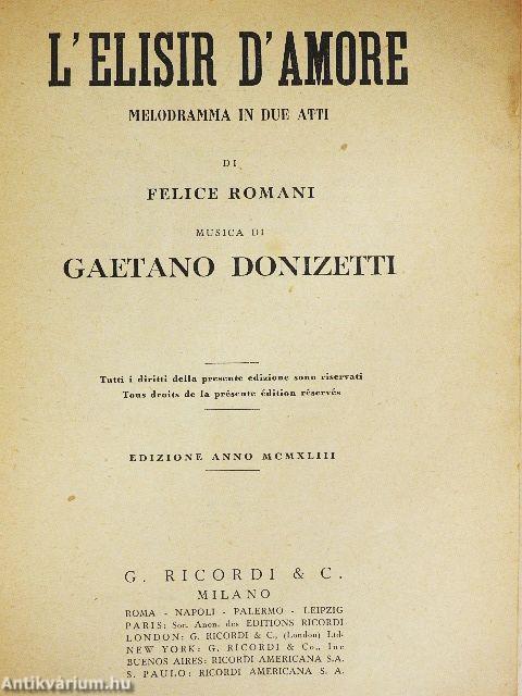 L'elisir d'amore