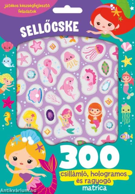 Sellőcske - 300 csillámló, hologramos és ragyogó matricával